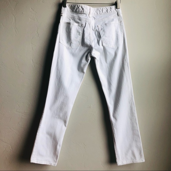 Gap Real Straight Cropped White Jeans - Picture 3 of 10